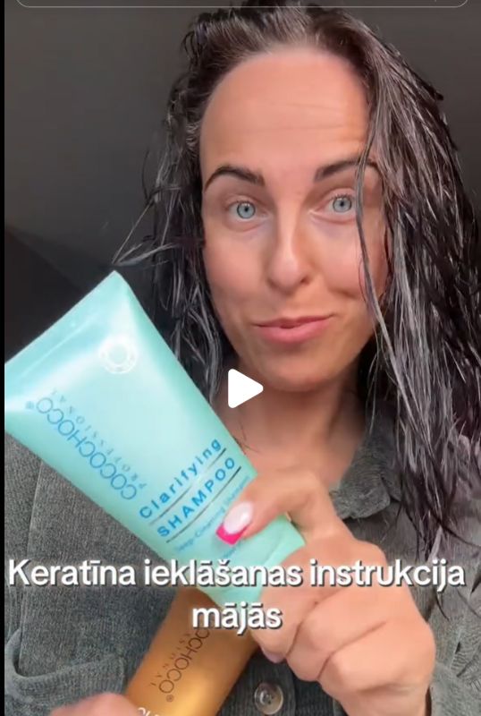 Keratīna ieklāšanas video mājās