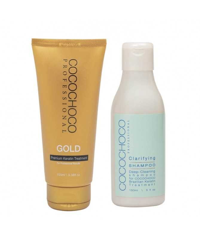 COCOCHOCO Gold, sākuma komplekts (COCOCHOCO Gold 100ml + COCOCHOCO attīrošais šampūns 150ml)