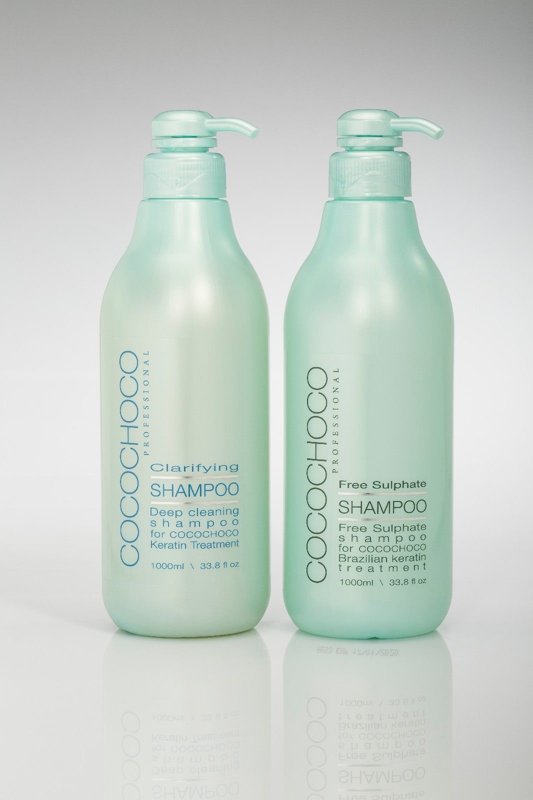 COCOCHOCO attīrošais šampūns 1000ml + COCOCHOCO šampūns bez sulfātiem 1000ml