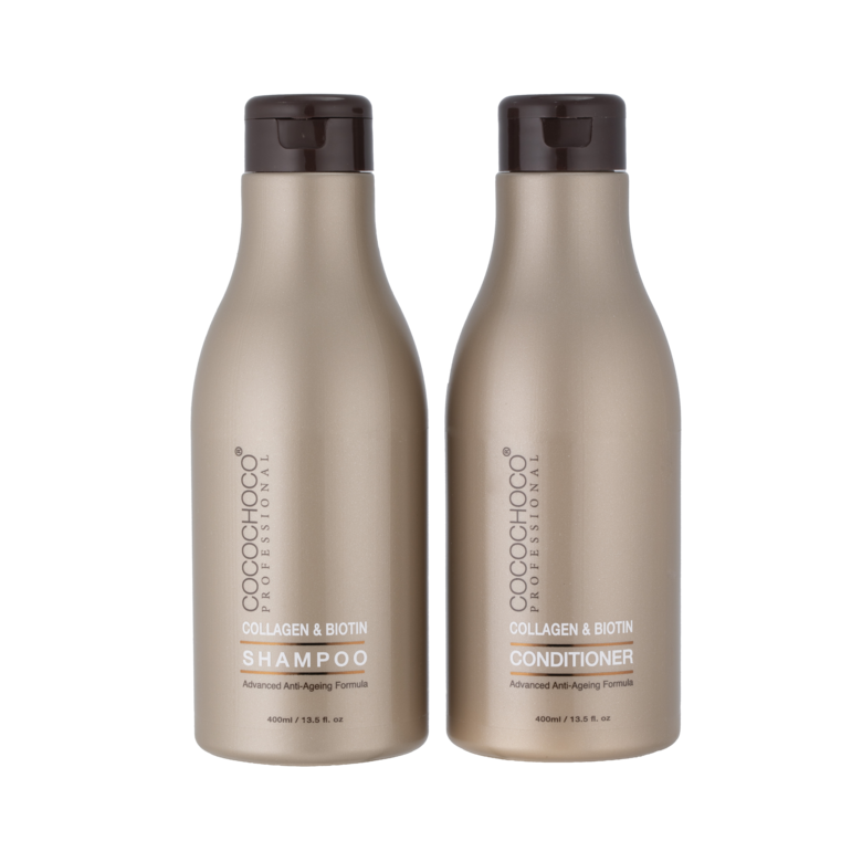 Kolagēna un biotīna matu kopšanas komplekts 400ml + 400ml, COCOCHOCO