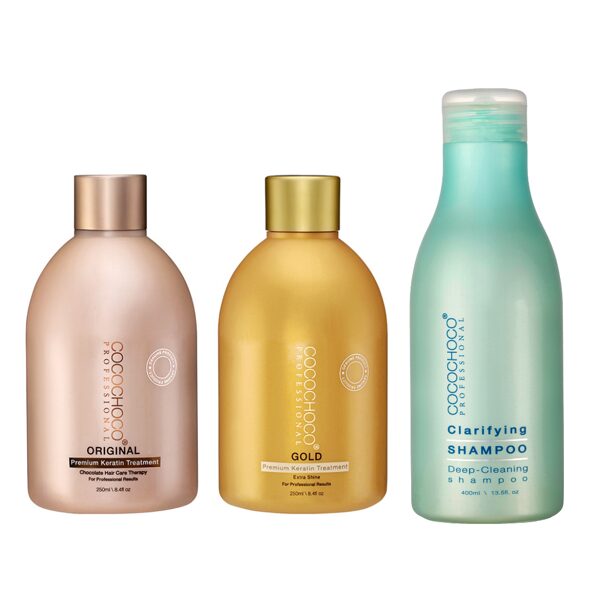 COCOCHOCO Original 250ml + COCOCHOCO Pure 250ml + COCOCHOCO Gold 250ml + COCOCHOCO attīrošais šampūns 400ml