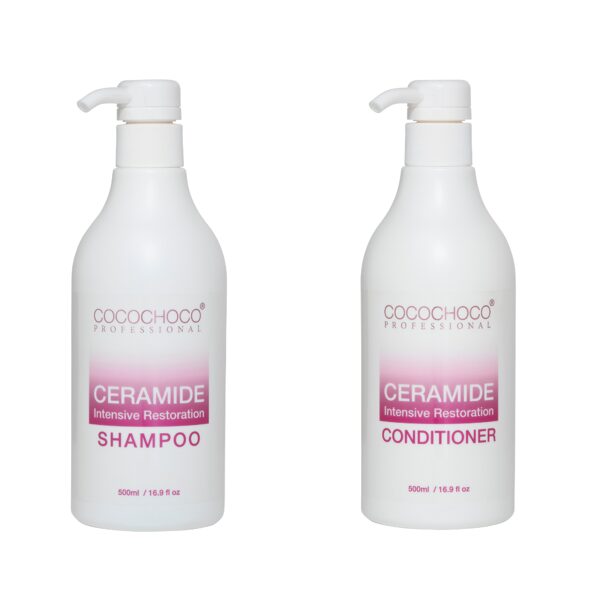 COCOCHOCO CERAMIDE ИНТЕНСИВНЫЙ ВОССТАНАВЛИВАЮЩИЙ ШАМПУНЬ, 500ML + COCOCHOCO INTENSIVE КОНДИЦИОНЕР КЕРАМИДАМИ, 500ML